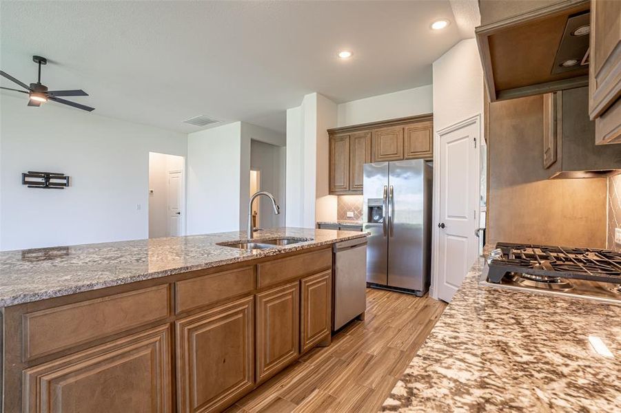 Furnished interior view inside a new home in Abe's Landing, Granbury (Image 10). Furnished interior view inside a new home in Abe's Landing, Granbury (Image 10).