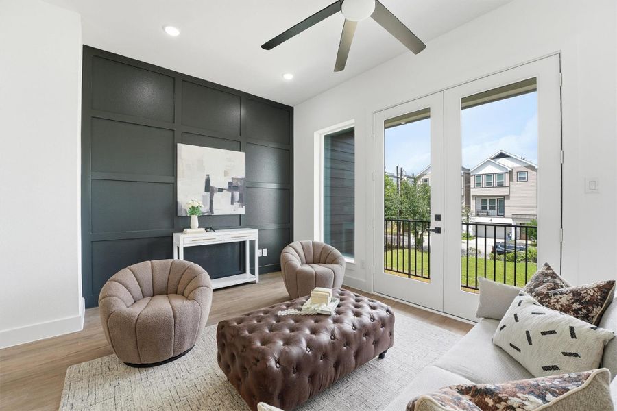 Furnished interior view inside a new home in , Houston (Image 14).