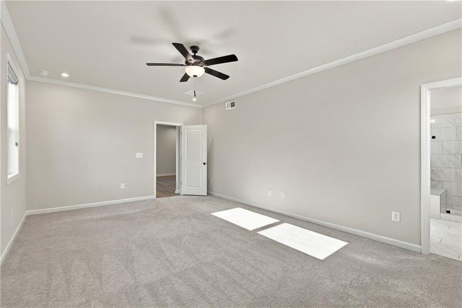Spacious, unfurnished interior of a new home in The Paddocks at Doc Hughes, Buford (Image 24). Spacious, unfurnished interior of a new home in The Paddocks at Doc Hughes, Buford (Image 24).