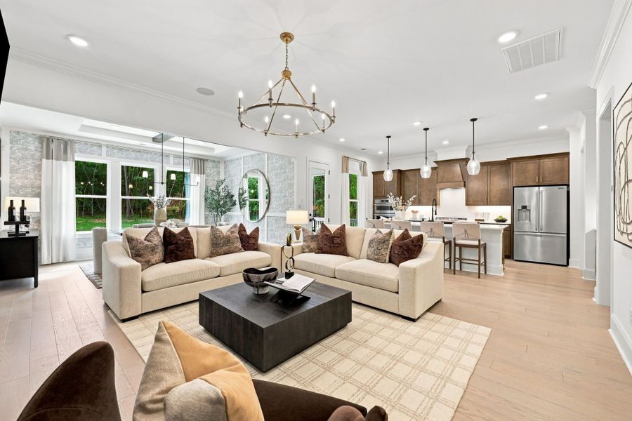Representative furnished interior of a home built from the The Barrington by Davidson Homes LLC in Ashland, Holly Springs (Image 30).