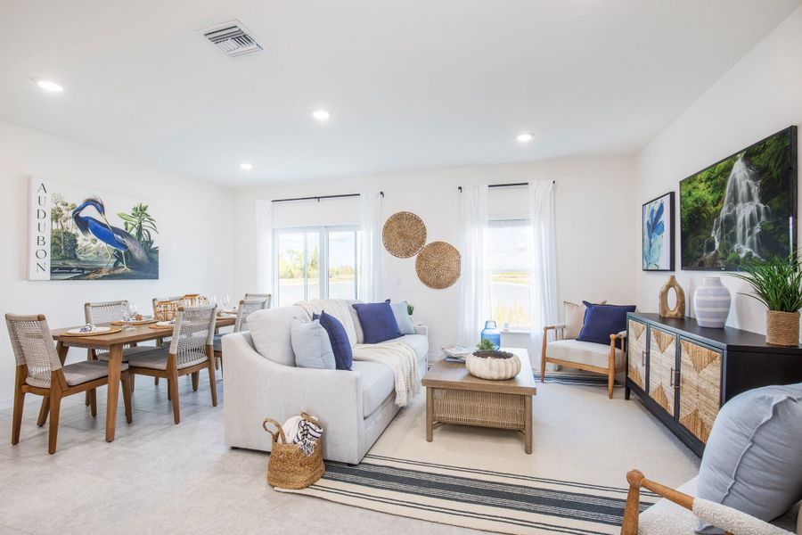 Representative furnished interior of a home built from the St Lucia by Maronda Homes in Orchid Cove, Bokeelia (Image 21).