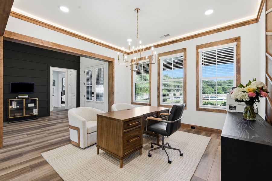 Representative furnished interior of a home built from the Nora by KM Homes in Glory Meadows, Gainesville (Image 6). Representative furnished interior of a home built from the Nora by KM Homes in Glory Meadows, Gainesville (Image 6).
