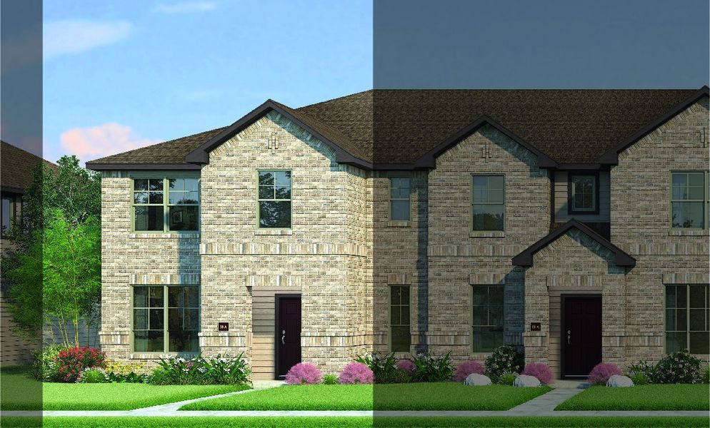 Houston with Elevation 5B Brick Exterior 2023 Townhomes