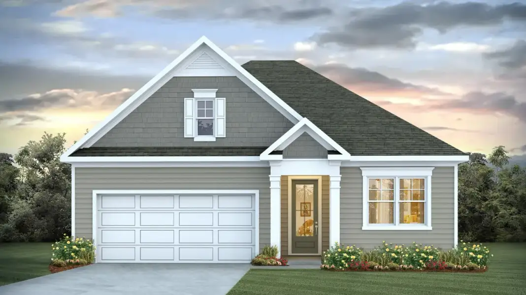 Representative exterior photo of a completed home built from the Acadia by D.R. Horton in Maple Grove, Conway, SC (Image 4).