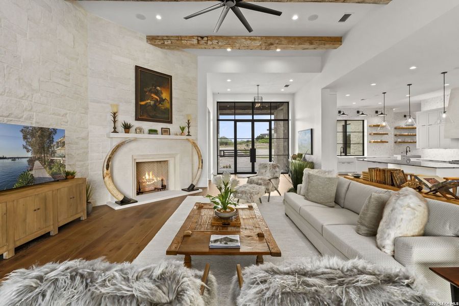 Furnished interior view inside a new home in , Boerne (Image 40).