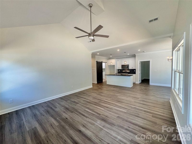 Vaulted Ceiling in LR
