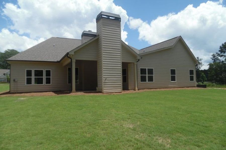 Exterior details and patio area of a home in Durham Estates, Sharpsburg (Image 3).