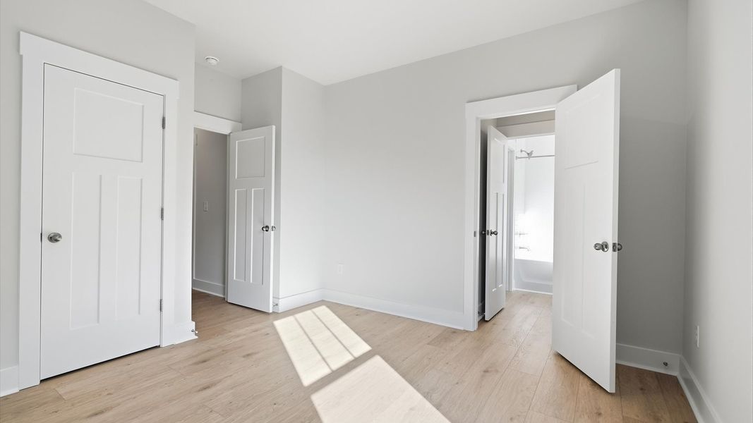 Memorable space offering hardwood floors underfoot and a thoughtfully planned walk-in closet by DRB Homes