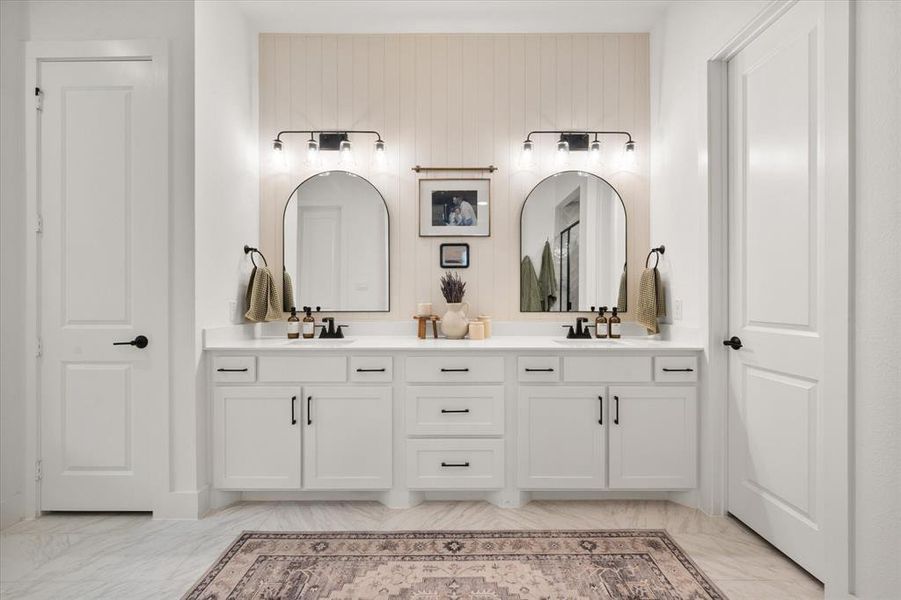 Furnished interior view inside a new home in BridgeWater, Midlothian (Image 26).