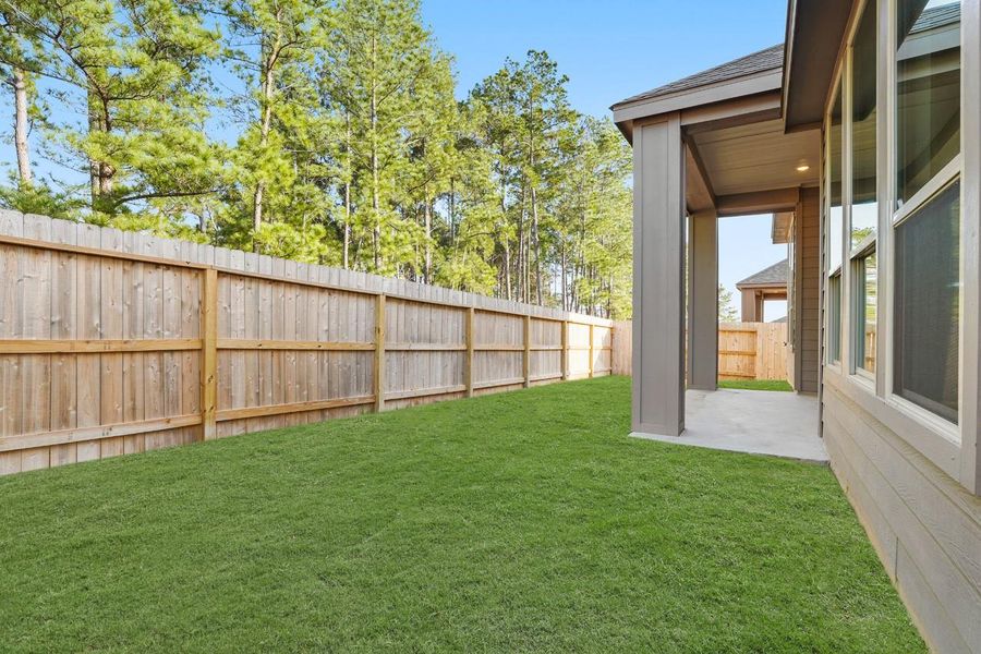 Exterior details and patio area of a home in Emory Glen, Magnolia (Image 3).