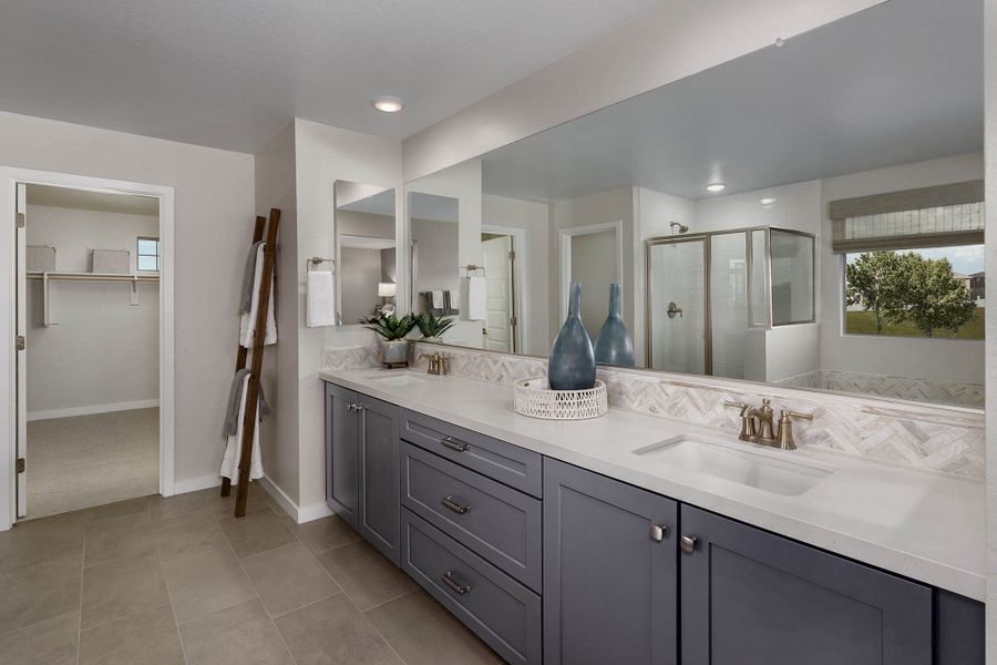 Primary Bathroom | Wrightson | Sunrise - Peak Series | Surprise, AZ | Landsea Homes