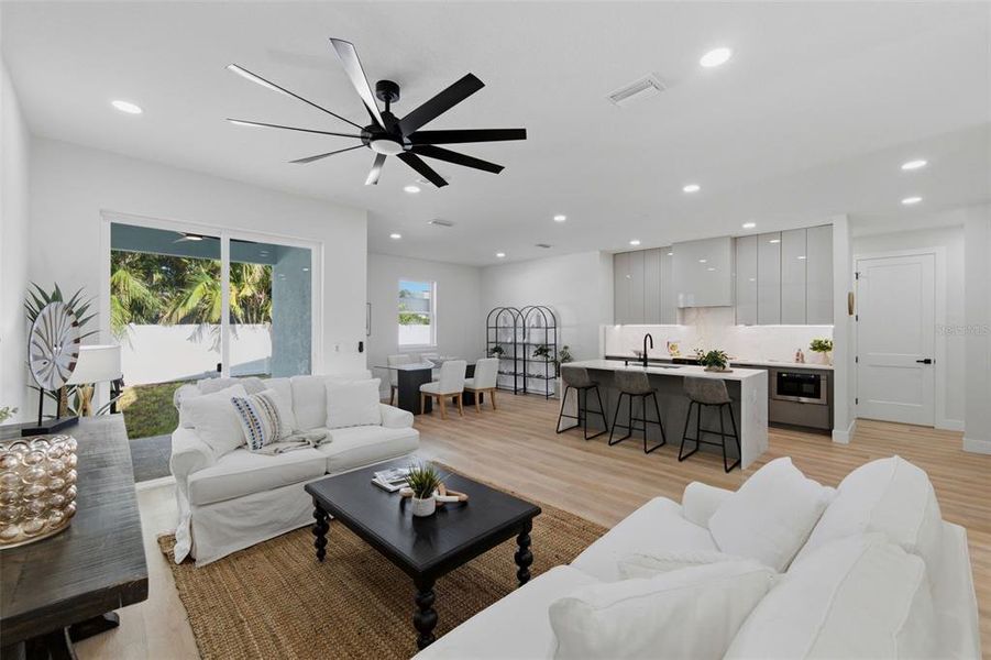 Furnished interior view inside a new home in , Tampa (Image 13).