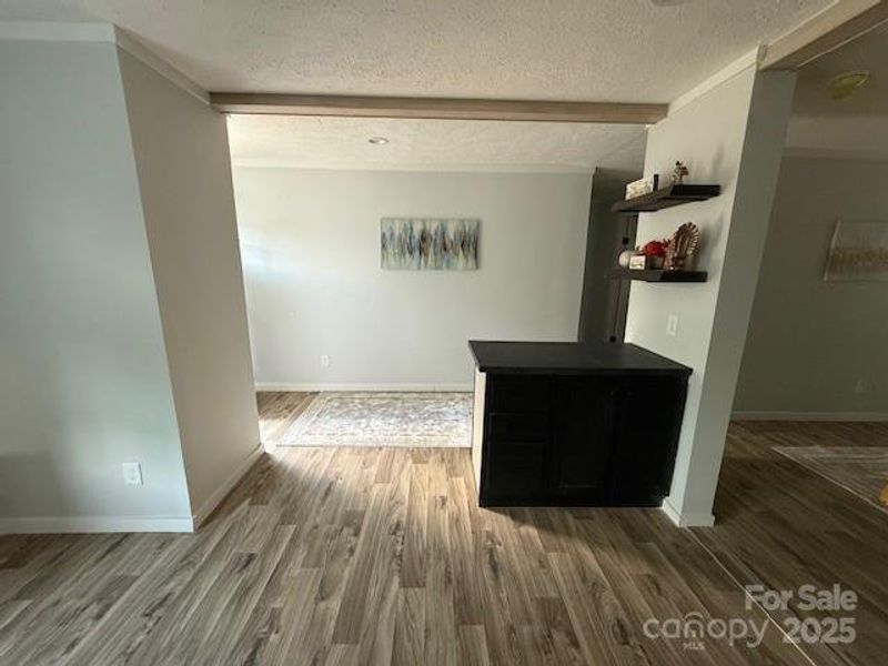 Living room space with additional storage Living room space with additional storage