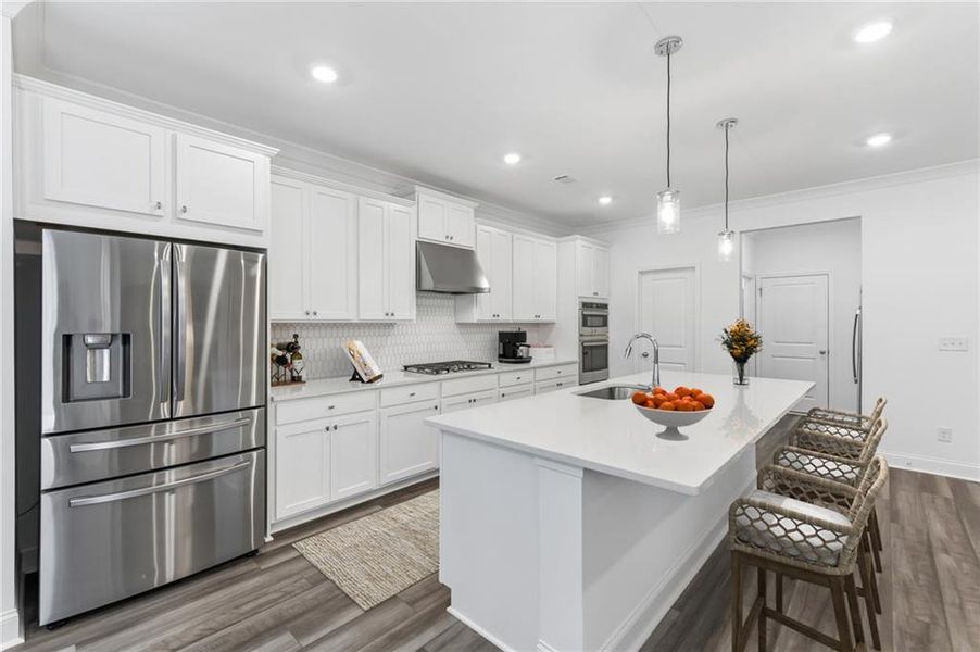 Furnished interior view inside a new home in Bailey Fence, Dacula (Image 28).