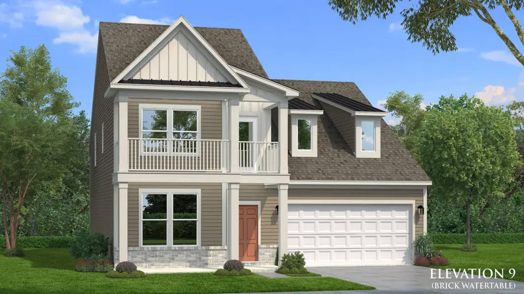 Representative exterior photo of a completed home built from the Lassiter by DRB Homes in Station Pointe Phase 2, Angier, NC (Image 48).