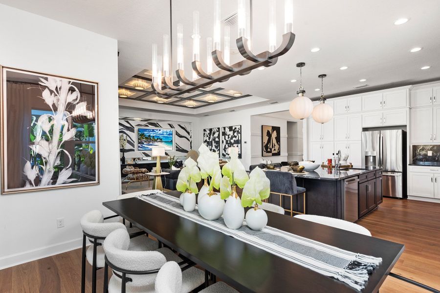 Representative furnished interior of a home built from the Emerald by GL Homes in Valencia Ridge (55+), Wesley Chapel (Image 7).