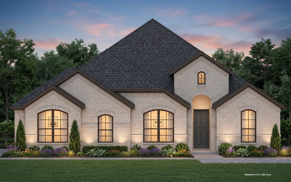 Front exterior of a new home in Chapel Ridge, Waco, TX, highlighting curb appeal (Image 19). Front exterior of a new home in Chapel Ridge, Waco, TX, highlighting curb appeal (Image 19).