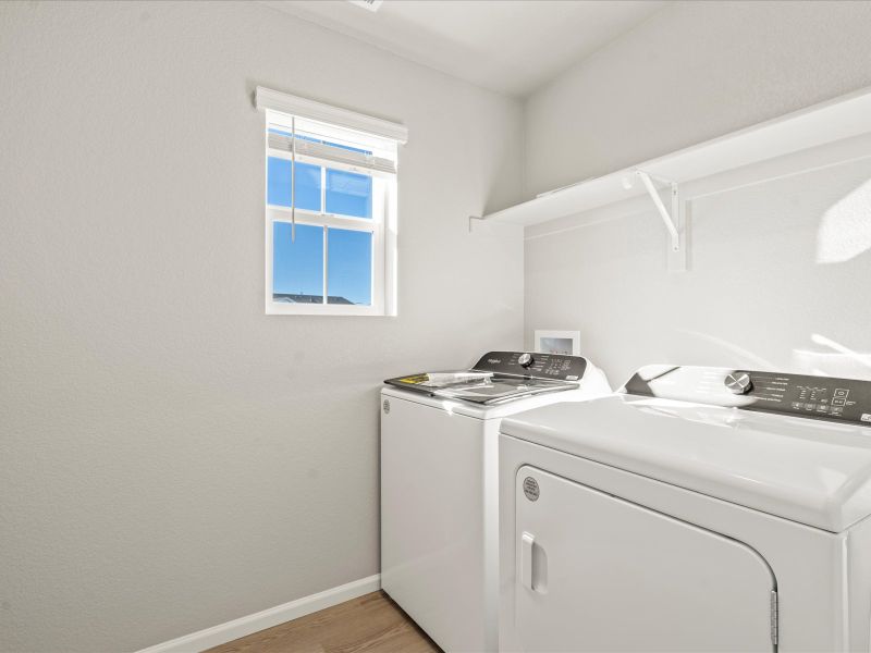 The Monarch floorplan interior image taken at a Meritage Homes community in Colorado Springs.