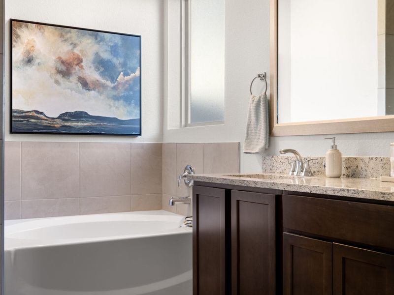 Representative furnished interior of a home built from the Ocotillo by View Homes in Summer Sky, El Paso (Image 4).