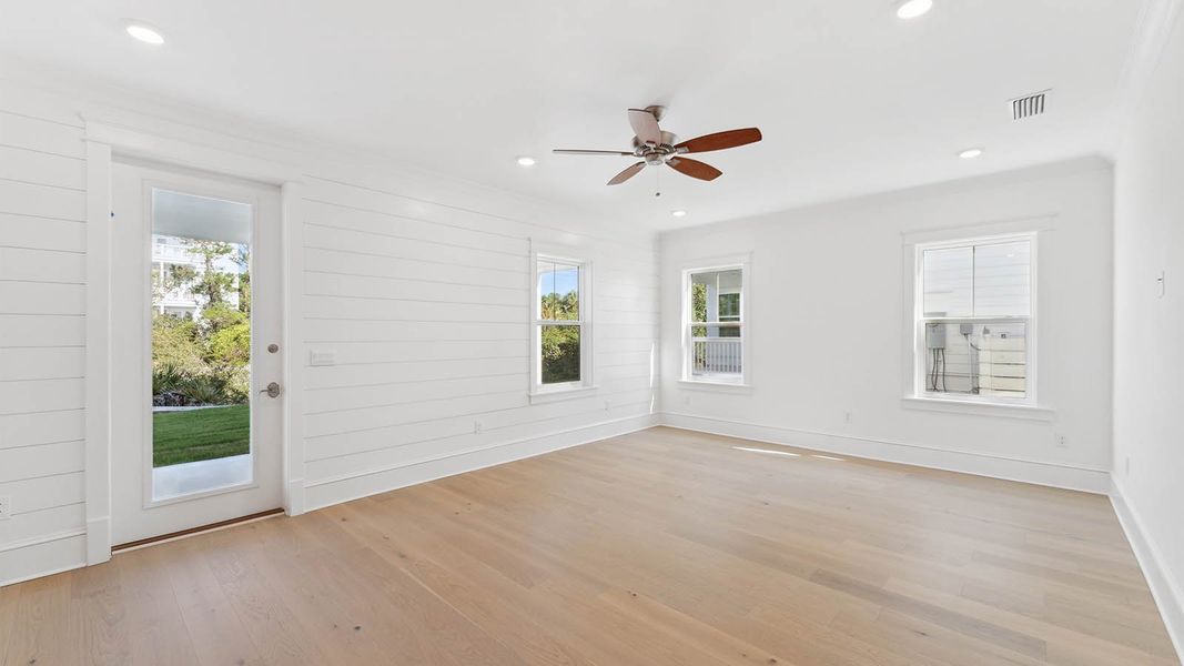 Representative unfurnished interior of a home built from the Cayman by D.R. Horton in Parkside, Santa Rosa Beach (Image 22).