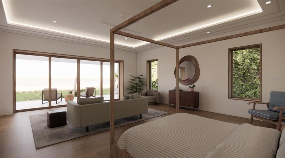 Furnished interior view inside a new home in , Longboat Key (Image 28).