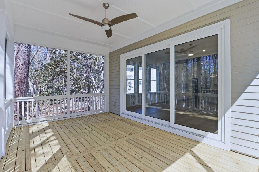 Exterior details and patio area of a home in The Preserve at Pennys Creek, Johns Island (Image 16). Exterior details and patio area of a home in The Preserve at Pennys Creek, Johns Island (Image 16).