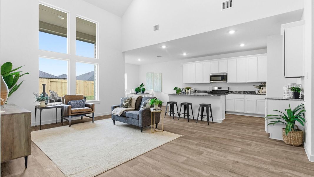 Furnished interior view inside a new home in Evergreen, Rosenberg (Image 17). Furnished interior view inside a new home in Evergreen, Rosenberg (Image 17).