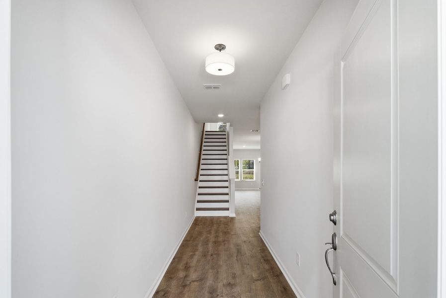 Representative unfurnished interior of a home built from the Addison by Beazer Homes in Ashley Walk Townes, Charleston (Image 15).