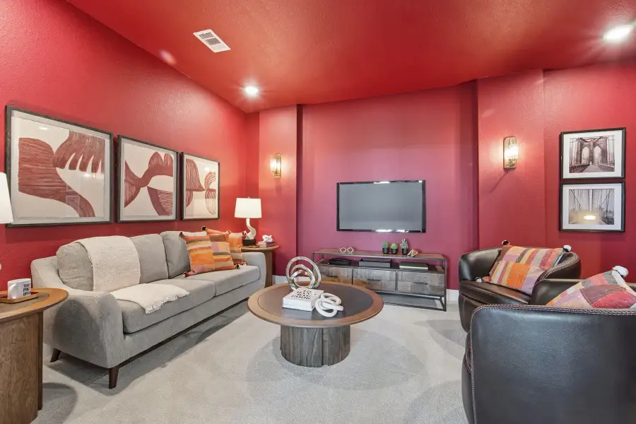 Representative furnished interior of a home built from the Laguna III by CastleRock Communities in Lakesong, Grand Prairie (Image 51).