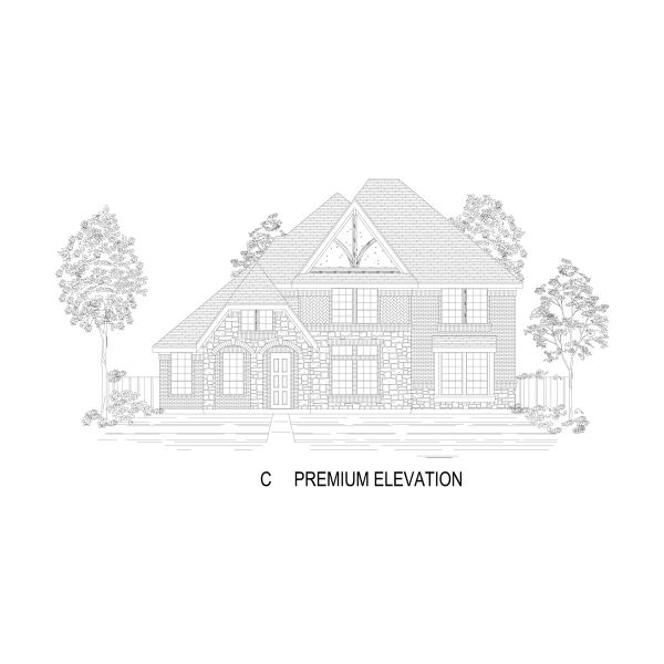 Representative rendering of the exterior for the Canterbury II R (w/Game) by First Texas Homes (Image 11). Representative rendering of the exterior for the Canterbury II R (w/Game) by First Texas Homes (Image 11).