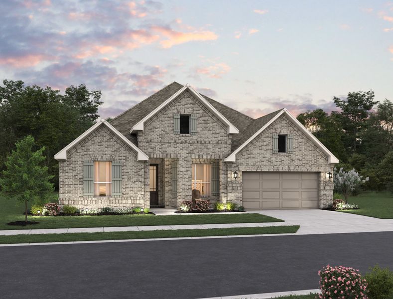 Representative exterior photo of a completed home built from the Carmen by Ashton Woods in Sunday Creek at Kinder Ranch, San Antonio, TX (Image 17).