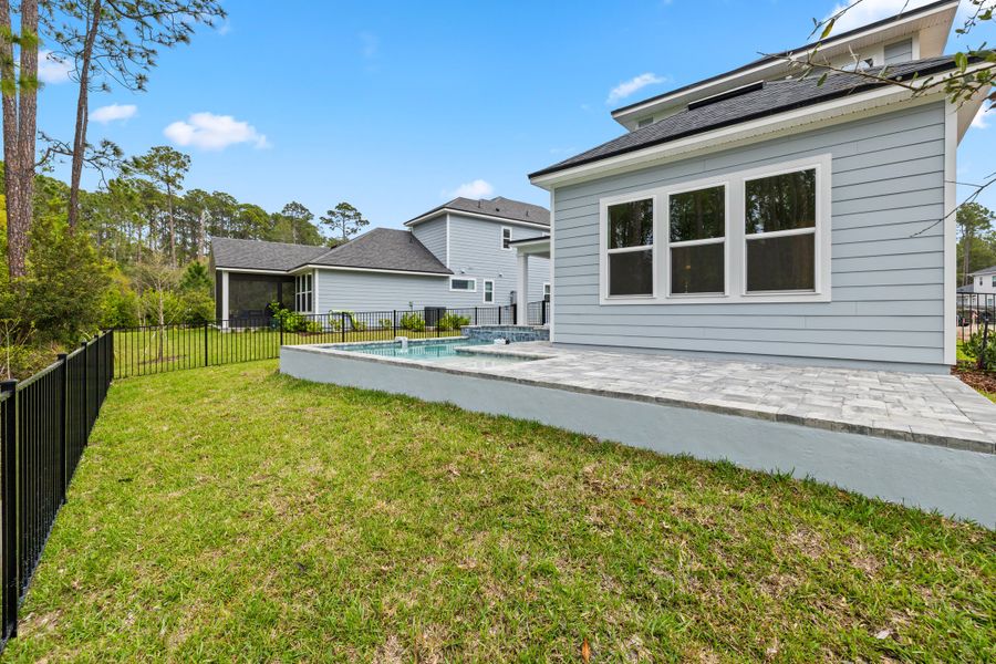 Representative exterior details of a home built from the Palmetto by Riverside Homes in Mariposa at EverRange 40' Series, Jacksonville (Image 55).