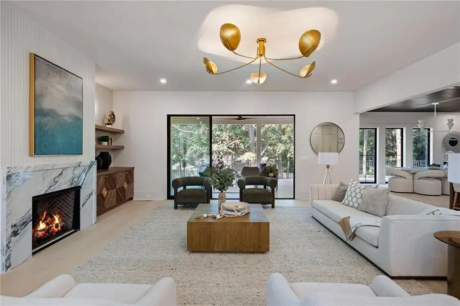 Furnished interior view inside a new home in , Atlanta (Image 28).