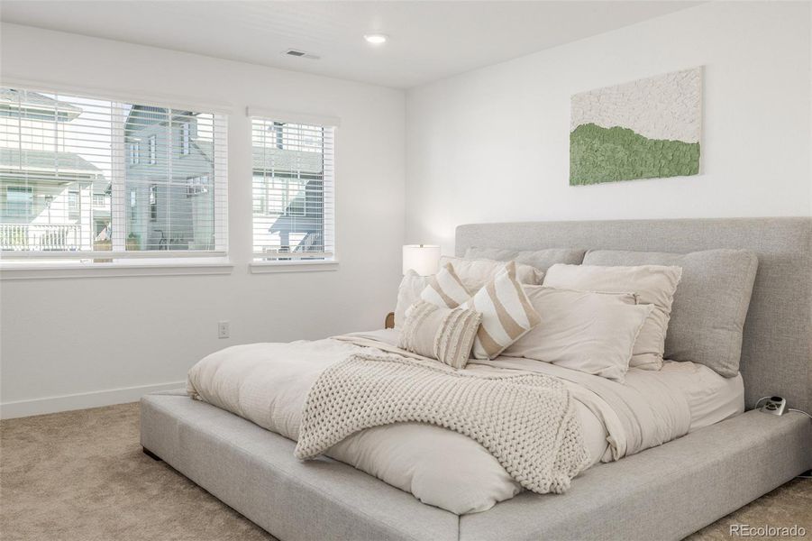 Furnished interior view inside a new home in Sunset Village: The Monarch Collection, Erie (Image 12). Furnished interior view inside a new home in Sunset Village: The Monarch Collection, Erie (Image 12).