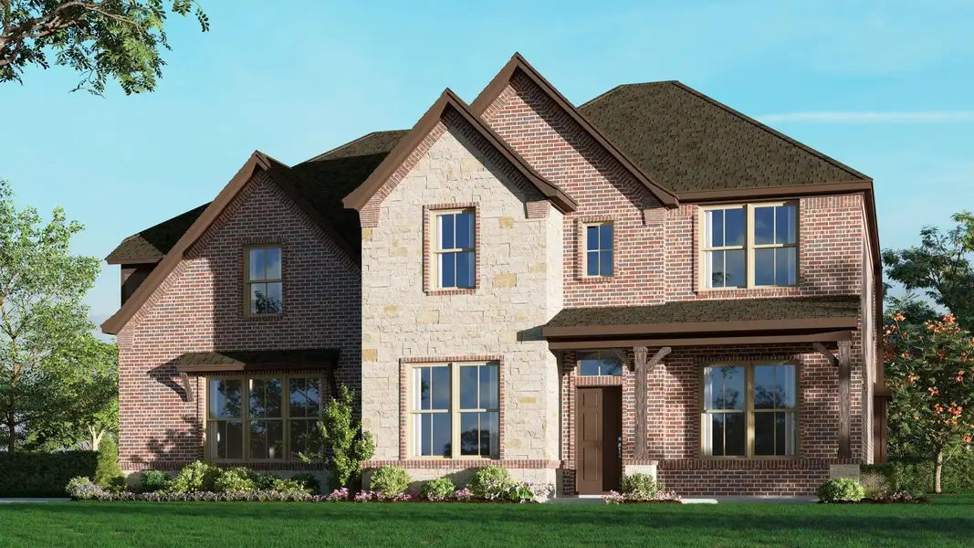 Representative exterior photo of a completed home built from the Concept 3135 by Risewell Homes in Silo Mills, Joshua, TX (Image 11). Representative exterior photo of a completed home built from the Concept 3135 by Risewell Homes in Silo Mills, Joshua, TX (Image 11).