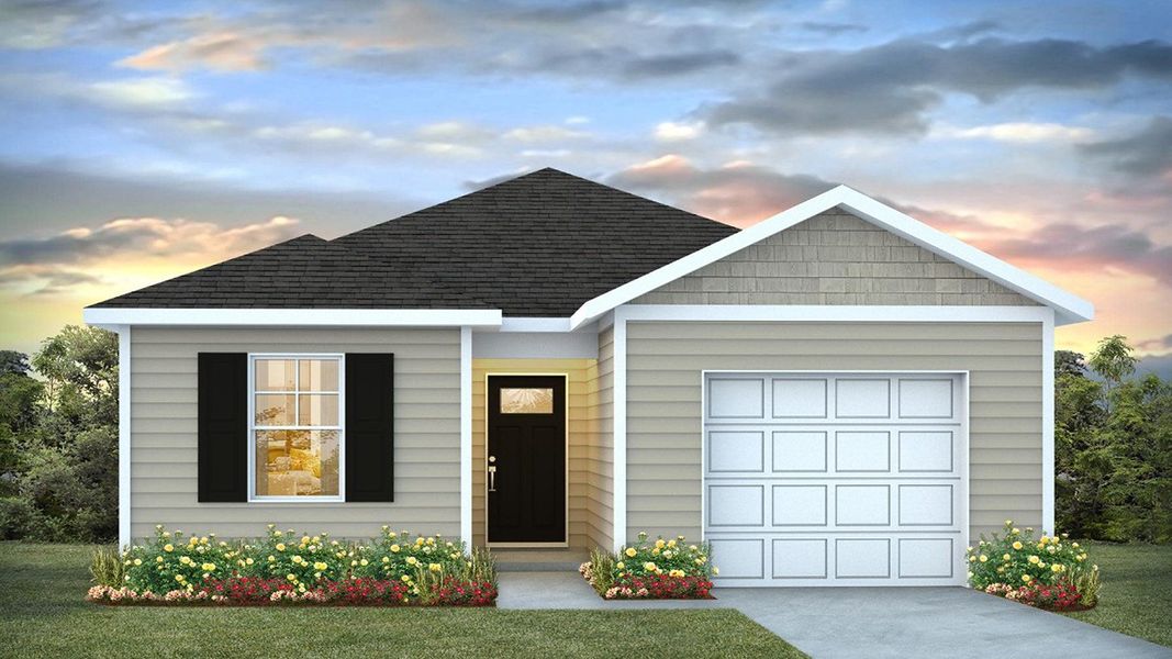 Front exterior of a new home in Rice Hope, Port Wentworth, GA, highlighting curb appeal (Image 2).