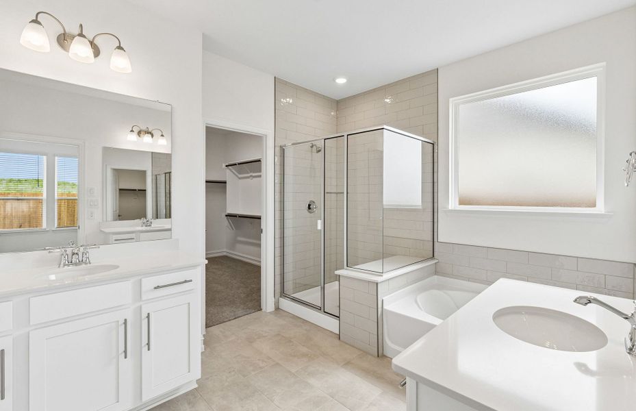 Furnished interior view inside a new home in Whitewing Trails, Princeton (Image 7).