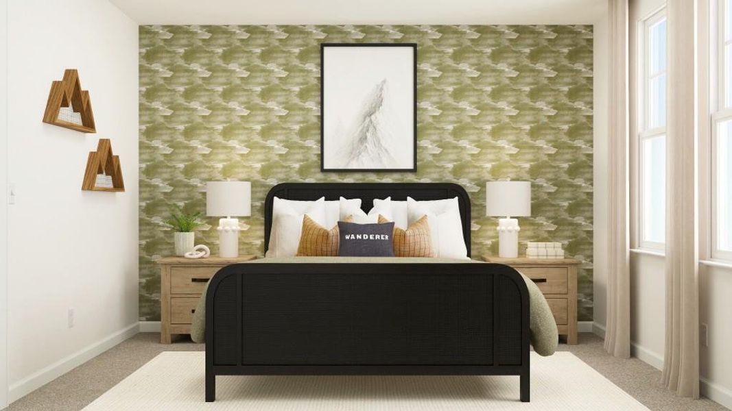 Furnished interior view inside a new home in Timber Ridge: Timber Ridge 42', Douglasville (Image 9).