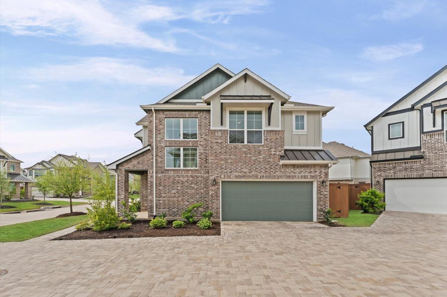 Front exterior of a new home in , Katy, TX, highlighting curb appeal (Image 17).