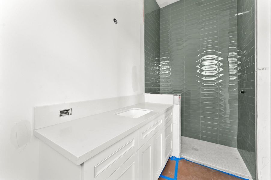 First floor bathroom with shower.