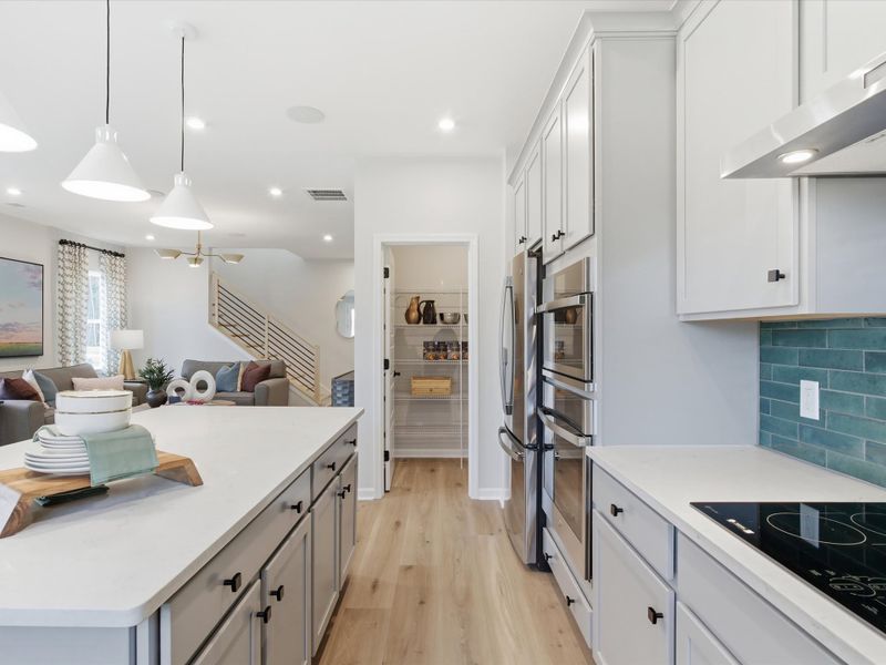 Furnished interior view inside a new home in Ellis Townes, Charlotte (Image 11).