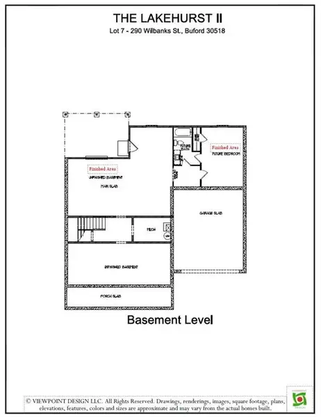 2D floor plan layout of this home in , Buford, GA (Image 4).