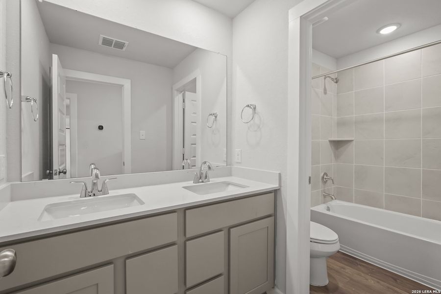 Furnished interior view inside a new home in Rosemont Hill, San Antonio (Image 12). Furnished interior view inside a new home in Rosemont Hill, San Antonio (Image 12).