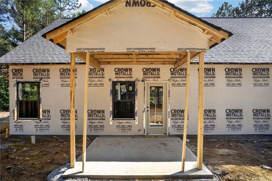 In-progress construction of a new home in , Rockmart, GA (Image 31).