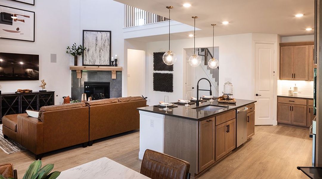 Representative furnished interior of a home built from the Buchanan by Taylor Morrison in Northlake Estates 65s, Little Elm (Image 22).