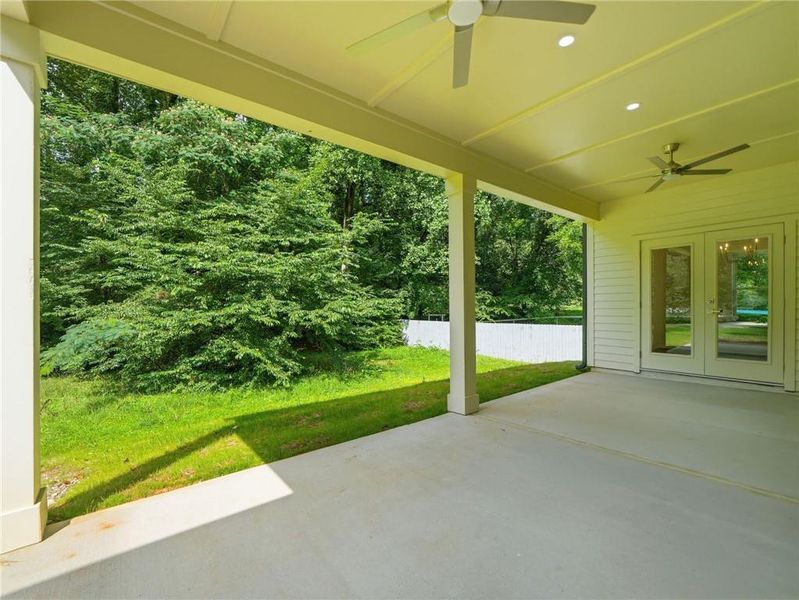 Exterior details and patio area of a home in , Marietta (Image 31).