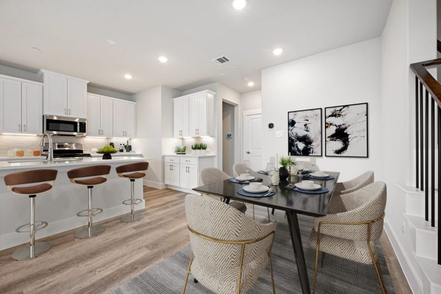 Furnished interior view inside a new home in Mosaic, Prosper (Image 7).