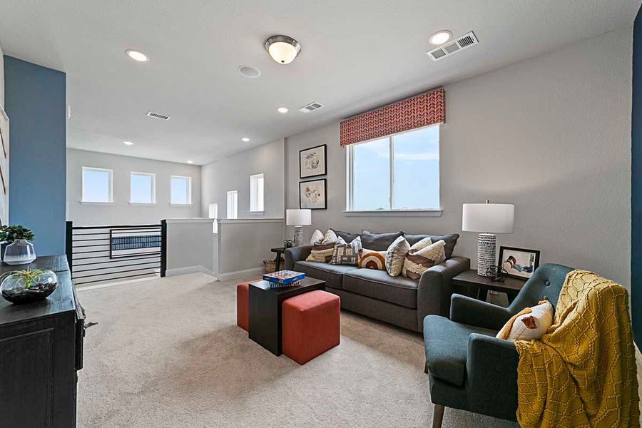 Furnished interior view inside a new home in Symmetry 37s, Frisco (Image 8).