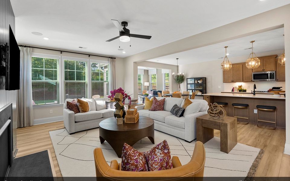Furnished interior view inside a new home in Sweetbrier, Durham (Image 15).
