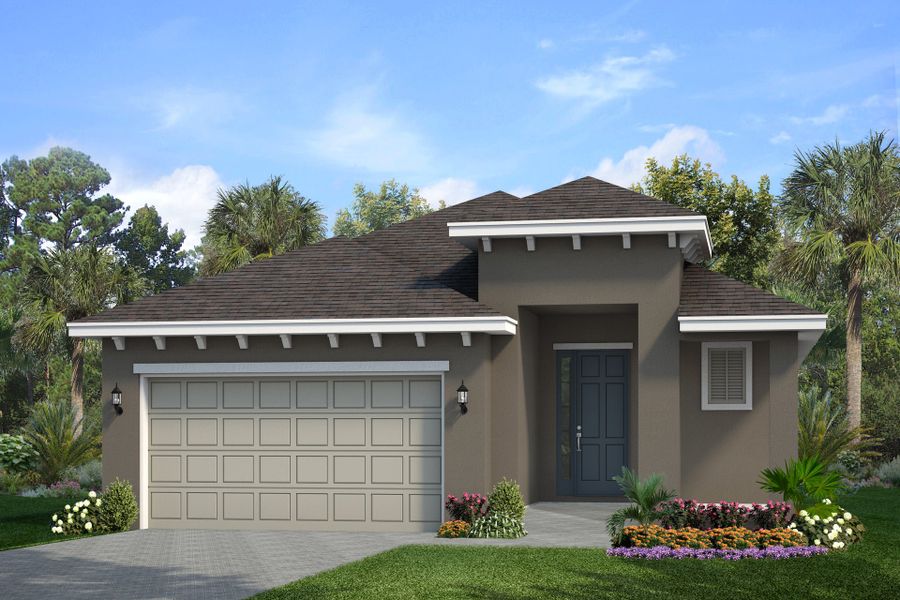 Representative exterior photo of a completed home built from the Daytona by Park Square Residential in Summerbrooke, Mount Dora, FL (Image 19).
